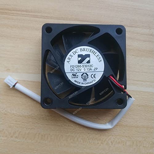 BZBYCZH Kompatibilis az Arx BRUSHLESS DC FD1260-S3012C 60x60x15mm DC12V 0.13 EGY 2Pin hűtőventilátor