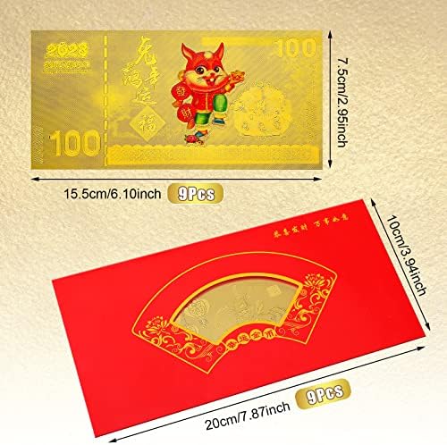 72 Darab 2023 Kínai Új Év Borítékok Nyúl Nyuszi Borítékok Arany Fólia Megjegyzés Hong Bao Vörös Borítékok Szerencsés Pénzt