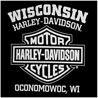 Harley-Davidson Férfi Örökség Pulóver Kapucnis Pulóver, Fekete Kapucnis 30296635