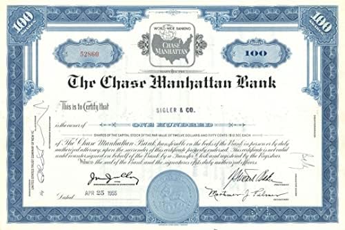 Chase Manhattan Bank - Banki Állomány Bizonyítvány