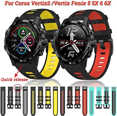 INANIR 22 26mm Watchband A Coros VERTIX2 Vertix 2 Pánt Smartwatch Szilikon Gyors, Könnyű Alkalmas Szabadtéri Sport Karkötő