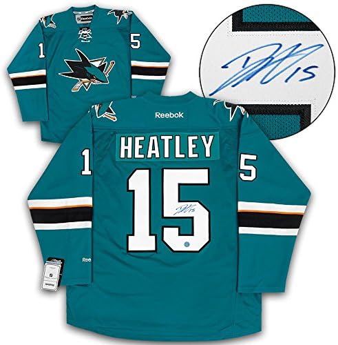 Dany Heatley San Jose Sharks Dedikált Reebok Jersey - Dedikált NHL-Mezek
