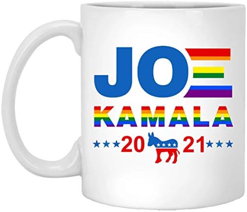 Joe Biden Kamala Harrist Biden Harris 2021 Szivárvány Meleg Büszkeség Lmbt Bögre Tea Csésze Ajándék 11oz