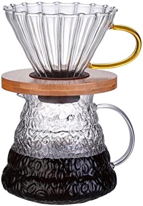 DEFLAB kávéfőző Divatos Magas Hőmérsékletű Ellenálló Üveg kávéfőző Kreatív, Kézzel készített Potot Megosszák Pot Kalapács