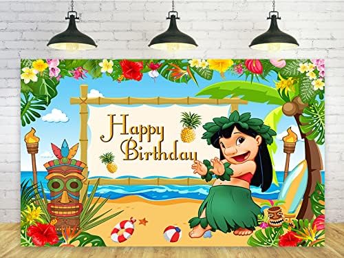 Hawaii Trópusi Hawaii Hátterekkel, a Lilo Öltés Születésnapi Party Dekorációk, Kellékek Lilo Baba Zuhany Fotó Háttér Torta