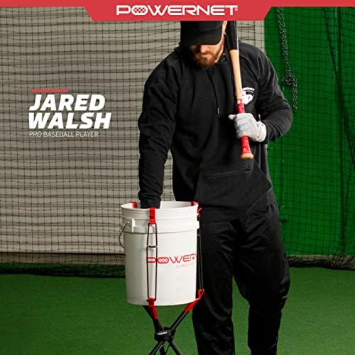 PowerNet német Marquez Baseball-Softball Hordozható Vödör Caddy Emelő | Használni az edzések Során Fúrók | Mentse A Vissza
