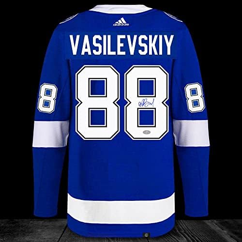 Andrej Vasilevskiy Tampa Bay Lightning Adidas Pro Dedikált Jersey - Dedikált NHL-Mezek