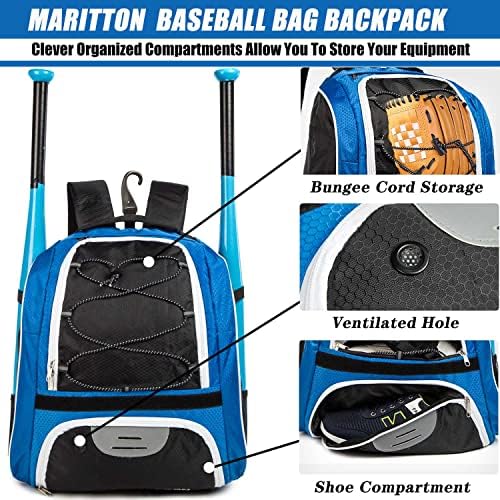 MARITTON Baseball Táska - Bat Hátizsák Baseball, T-Ball & Softball Berendezések & Felszerelés Ifjúsági, majd Felnőtt Cipő