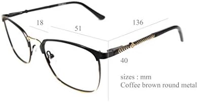 Amar életmód Számítógépes szemüveg kerek fém barna 51 mm unisex_alacfrpr3237