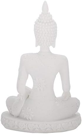 DaMohony Meditál Ülő Buddha Szobor Faragás Figura Kézműves Otthoni asztali Dekoráció Dísz