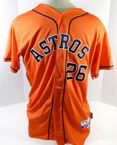 2013-19 Houston Astros 26 Játékban Használt Narancssárga Mez Névleges Eltávolított 48 DP25507 - Játék Használt MLB Mezek