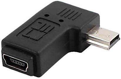 Új Lon0167 Balra Ferde Kiemelt 90 Fokos Mini megbízható hatékonyság USB-5-Tűs Férfi 5-Pin Női Adapter Csatlakozó(id:8ed 36