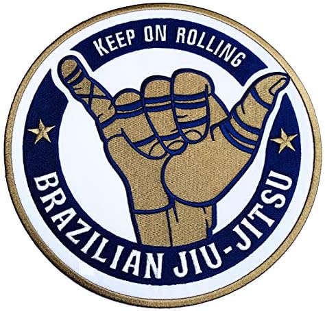 A Karma Javítás Brazil Jiu Jitsu Javítás (3,5 Hüvelykes) Tovább Küzdenek Hímzett Vas/Varrni a Jelvény BJJ Gi Applied