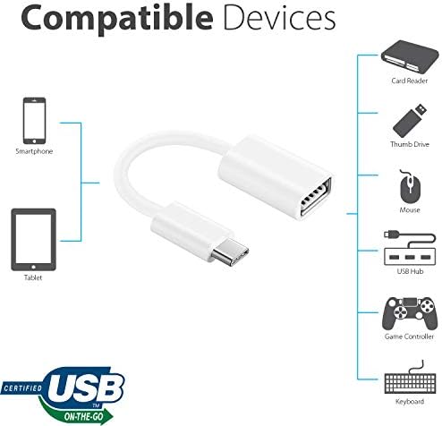 OTG USB-C 3.0 Adapter Kompatibilis Az LG 16MQ70.ADSU1 Gyors, Ellenőrzött, Több használható Funkciók, mint Például a Billentyűzet,