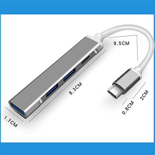 MBBJM C Típusú USB-C 3.0 HUB 4 Port Több Splitter OTG Adapter Pro Levegő Tartozékok USB 3.0 C Típusú Hub (Szín : Fehér-Gyümölcs