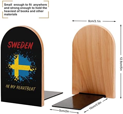Svédország a Szívverés Fa a Könyv végül Dekoratív Nem csúszós Könyvtámasz Asztal Polc tartó Nehéz Könyvek, Filmek