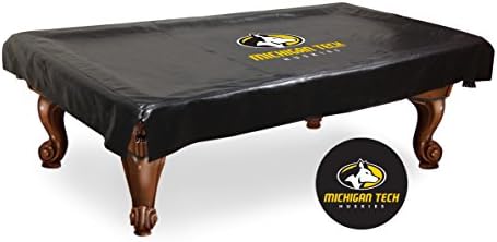 Michigan-Tech Husky Fekete Vinil Biliárd Pool Asztal Fedelet (110x60x12)