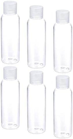 M METERXITY 6 Db Üres Műanyag flakon Sampon Balzsam Toner Tiszta Üveg Adagoló Alkalmazni Utazási Háztartási (120ml)