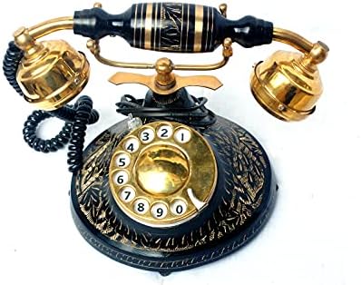 ASI TENGERI Vintage-Viktoriánus Telefon Antik Réz Telefon Tengeri Asztal Dekoratív