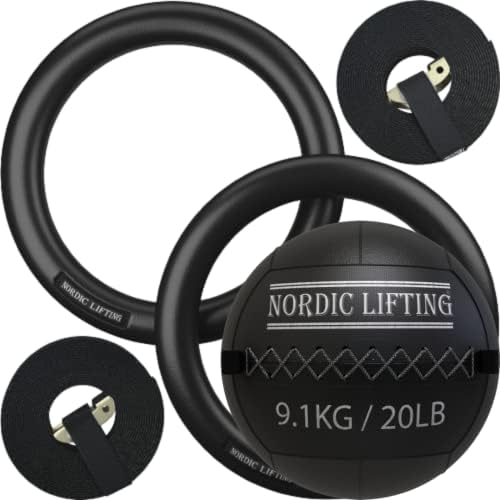 Északi Emelő Torna Gyűrűk Csomag Fal Labda, 20 lb