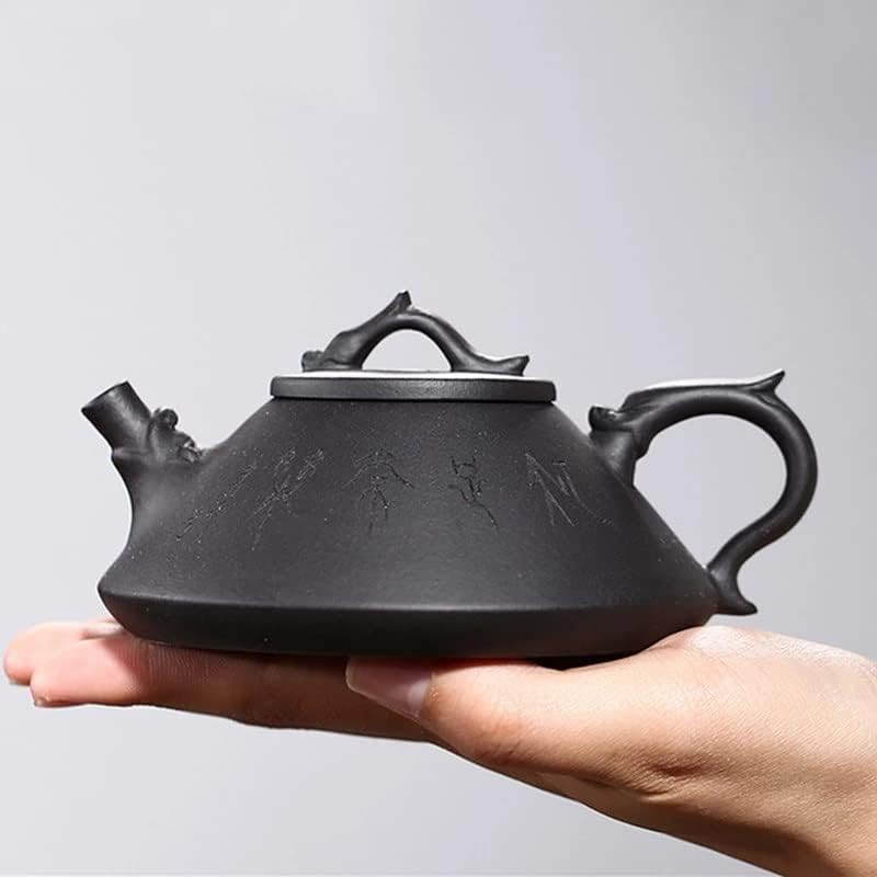 WALNUTA teáskanna Lila Agyag Kő Kanál Teáskanna Vízforraló Nyers Érc Fekete Sár Kézzel készített Teaware Kínai teaszertartás