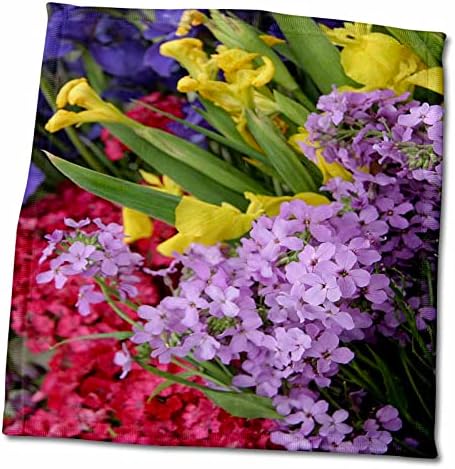 3dRose Virágos Virágok Több Színben - Törölköző (twl-284503-3)
