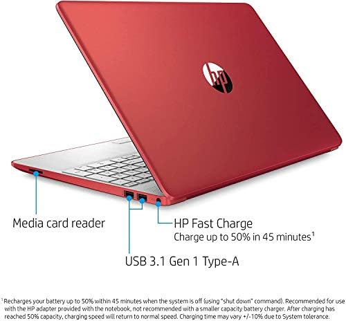 HP 2020 15.6 HD LED Kijelző Intel Pentium Arany 6405U 4GB DDR4 RAM 500GB HDD Windows 10 Skarlát Vörös