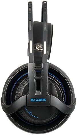 Gaming Headset SADES Mély Basszus Át Fül Sztereó Fejhallgató Sztereó Mikrofon zajszűrő Hangerő-szabályozás LED Xbox, PC PS4
