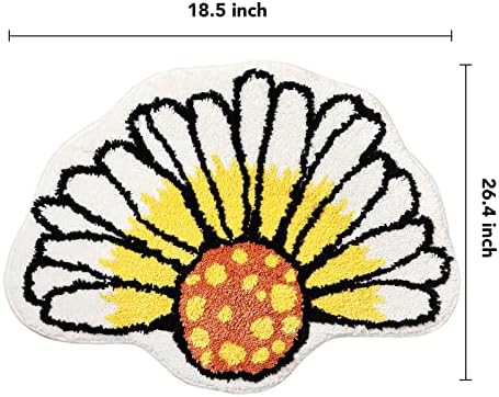 Panstar Aranyos Daisy Napraforgó Lábtörlő, Aranyos Napraforgó Ajtó Szőnyeg Nem Csúszik Virág Alakú Nedvszívó Ajtó Szőnyeg