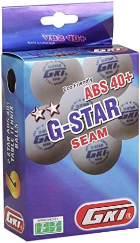 GKI G-Star ABS Műanyag 40+ ping-pong Labda, Csomag 6 (Fehér)