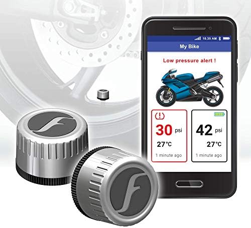 FOBO Bike 2 keréknyomás ellenőrző rendszer (Fekete) – külső monitor, kerékpár gumi, hőmérséklet érzékelő, vezeték nélküli,