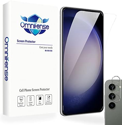 Omnifense Galaxy S23 Plus kijelző Védő fólia Ultravékony Üveg [2 Csomag] gombot, majd Edzett Üveg Kamera Lencséjét Védő [1