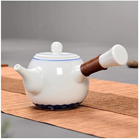 Gyógytea pot Teáskanna teáskanna Kék-Fehér Porcelán Teáskanna Tea Készítő Kerámia Teás Készlet Oldalon Vasalás Egyetlen Kezelni