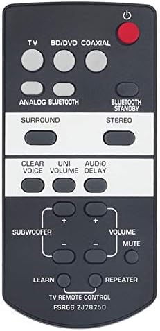FSR66 ZJ78750 Helyettesítő Távirányító Támogatja a Yamaha Soundbar Hang, Bár Hangfal házimozi Rendszer YAS-103 YAS-93 ATS-1030