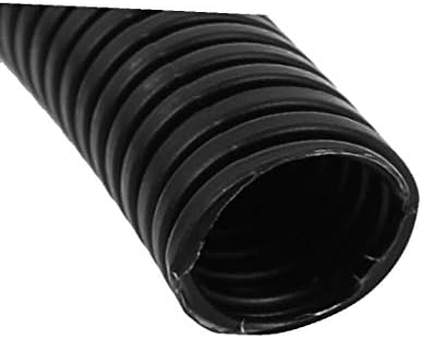 Új Lon0167 Fekete Műanyag 13mm x 10mm Rugalmas Hullámos Cső Cső, Tömlő-Cső 5M Hosszú(Schwarzer Kunststoff 13mm x 10mm Flexibles
