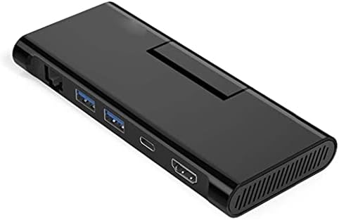 WDBBY USB-C-HUB-Típus C-HUB USB 3.0 C Típusú HDMI-Kompatibilis RJ45 RJ45 4K Videó USB 3.1 HUB állvánnyal