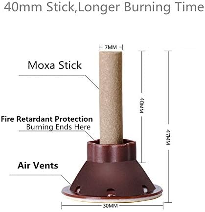 50pcs/sok Mini Moxa Moxibustion Acupoint Ragadt a Moxa Gyertya Moxibustion Cső Tészta Önálló Stick Akupunktúrás Pontok Masszírozó