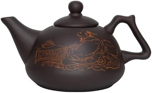 600ml Lila Agyag Yixing Teáskanna Hagyományos Kínai Tea Oolong Tea Hordozható Teás Készlet