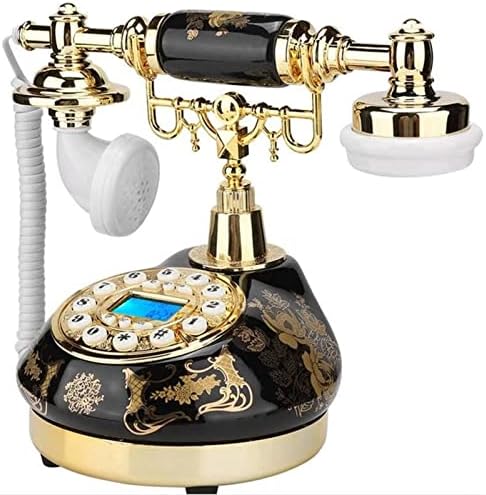 GaYouny Push-to-Telefonvonal Nappali Dekoráció Vezetékes Telefonvonal Fekete Napfürdő Vezetékes Telefon, Otthoni Telefon