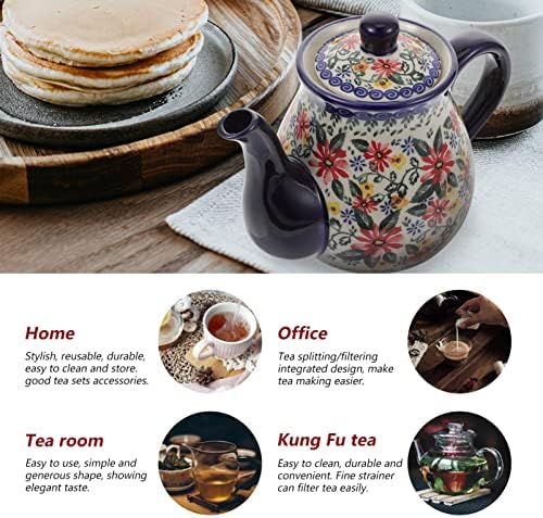 YARDWE Kávé Kávé Szűrő Szűrők Retro Kerámia Teáskanna Teáskanna: Japán Kínai Porcelán Teáskanna Vintage Teás Kanna Kávét