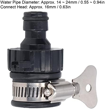 5db Csaptelep Érintse meg Csatlakozók, Egyetemes Csap Adapter, Víz Cső Átmérő 14~24 mm, Csatlakozás Fejét 16mm