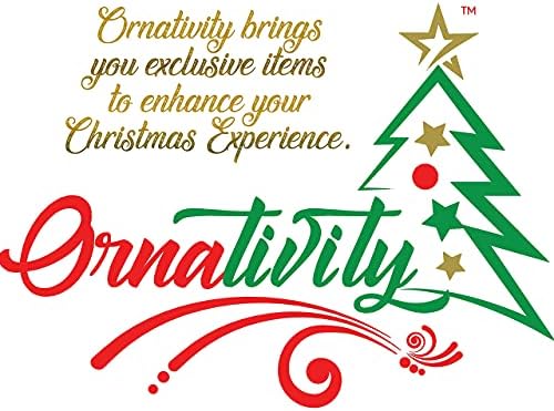 Ornativity Karácsonyi Dekoráció gyertyatartó – Karácsonyi Témájú gyertyatartó Dísz, Dekoráció, Vörös-Arany Bogyók, Örökzöldek