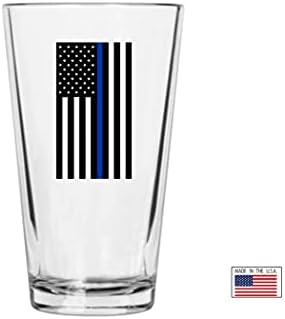 Rogue River Taktikai Vékony Kék Vonal Sör Üveg poharat Korsó 16oz Pub Ajándék Rendőr, rendvédelem