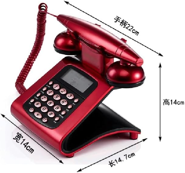 SJYDQ Antik Vezetékes Vezetékes Telefon, Fix Retro Telefon Gombot, Tárcsázza a Klasszikus, Dekoratív Telefon Haza, Család