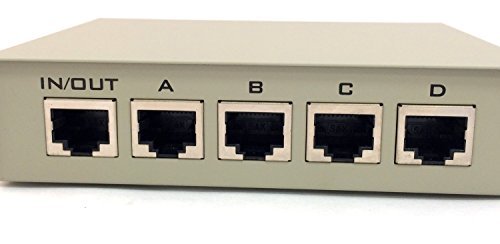 SANOXY Kompakt a 4-Way RJ45 Ethernet Hálózati Nyomógomb Fém Mini Kapcsoló Doboz