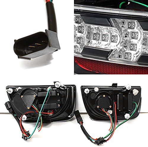 AKKON - A 2010-2013-es Chevy Camaro Sport Coupe Teljes LED Design Hátsó LED-es hátsó Lámpa Jel Fék Lámpa Lencse Füstölt 4db