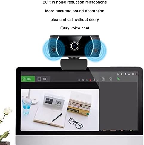 Webkamera Mikrofonnal, zajcsökkentő Mikrofon 360 ° - os Elforgatás Webkamerák Laptop Élő közvetítés a Videó Felvétel