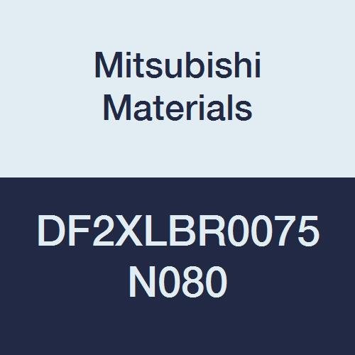 Mitsubishi Anyagok DF2XLBR0075N080 Sorozat DF2XLB Keményfém, Gyémánt Bevonatú Végén Malom, 2 Hosszú Nyak Fuvola a Grafit,