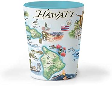 Xplorer Térképek hawaii Állami Térkép Kerámia Pohár, BPA-Mentes - Az Irodában, Otthon, Ajándék, Fél - Tartós és tartja 1.5