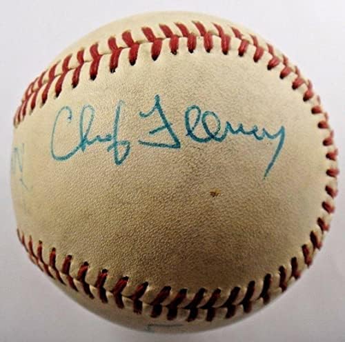 Lee MacPhail Domolykó Feeney 1975 Korszak Aláírt Baseball 2 HOF Elnökök - Dedikált Baseball